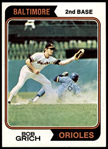 1974 Topps 109 Bobby Grich Baltimore Orioles (Baseball Kártya) EX/MT Orioles