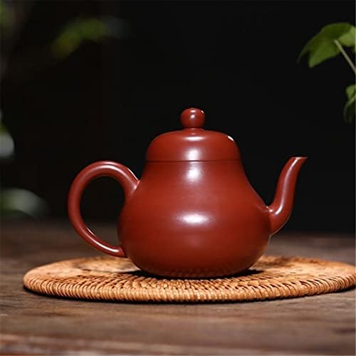 WIONC Nagy Piros Hong Pao Iszap Elhelyezés Teáskanna Pot Purply Agyag Teáskanna Kínai Kongfu teáskanna 170ml Teaware