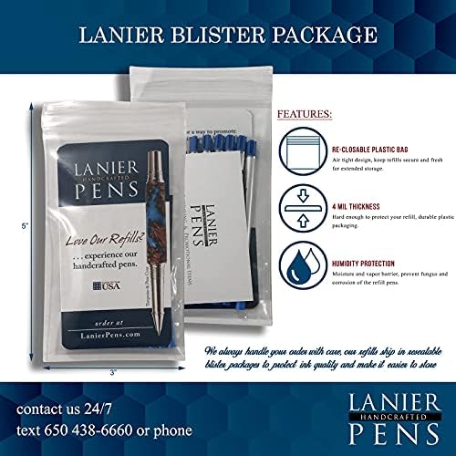 Lanier Combo Pack - 4 Csomag - Monteverde® Puha Roll™ Golyóstoll C13 Paszta Tinta Utántöltő Kompatibilis a Legtöbb Kereszt®