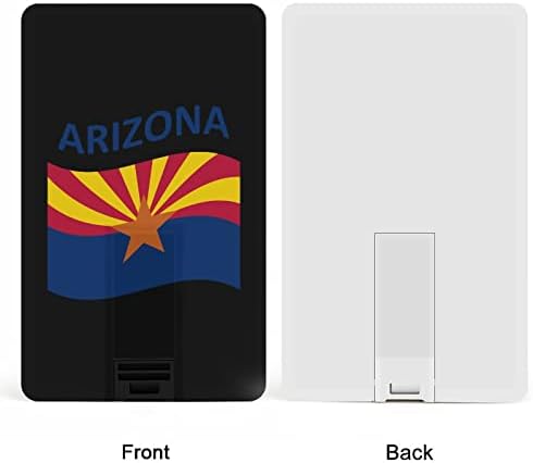 Zászló Arizona Hitelkártya USB Flash Meghajtók Személyre szabott Memory Stick Kulcs, Céges Ajándék, Promóciós Ajándékot 64G