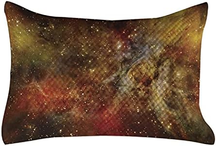 Lunarable világűrben Steppelt Pillowcover, Köd, Mély Űrből a Csillaghalmazok Astro Galaxy Univerzum Standard Queen Size Akcentussal