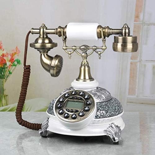 XJJZS Európai Antik Telefon, Retro Klasszikus Telefon-Telefonok Klasszikus Asztal Vezetékes Telefon Valós idejű & Caller