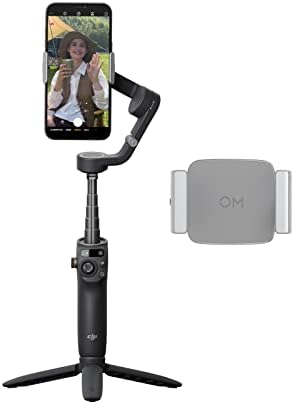 DJI Osmo Mobil 6 Fill Light Combo - Intelligens Okostelefon Stabilizátor, Felszerelt DJI OM Fényt Telefon Fogó, Állítható