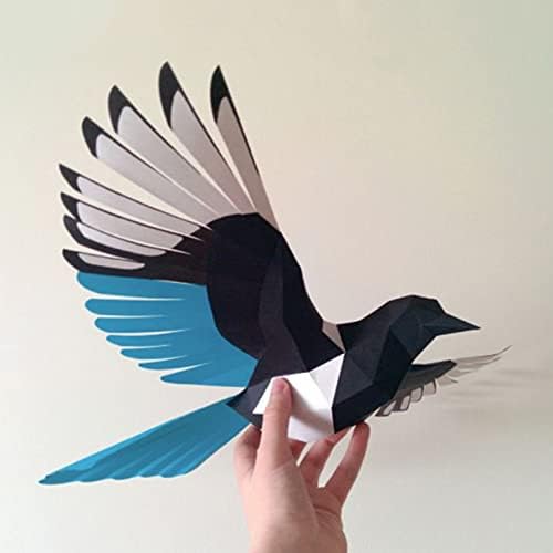 Szarka Alakú DIY Papír Modell Kézzel készített Papír Trófea 3D Origami Puzzle Geometriai Papír Szobor Kreatív Otthon Dekoráció