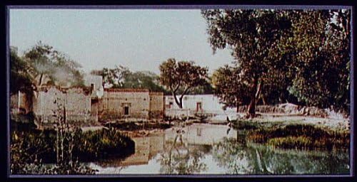 HistoricalFindings Fotó: Medence,Aguas Calientes,Rugók,Épületek,Víz,a Fák,a Falak,Mexikó,MI Jackson,1884