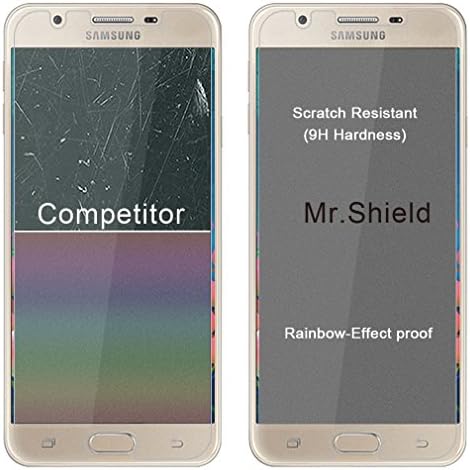 Mr Pajzs [3-PACK] Célja A Samsung Galaxy J5 Prime [Edzett Üveg] Képernyő Védő [0.3 mm-es Ultra Vékony 9H Keménység 2.5 D