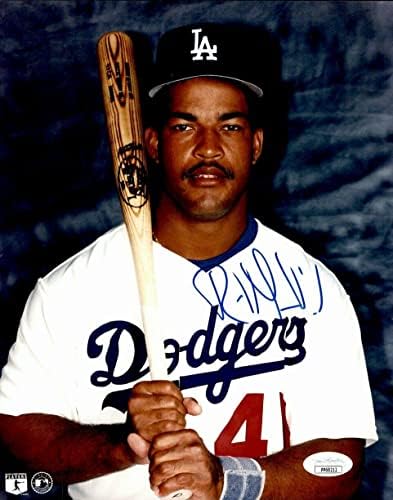 Raul Mondesi Los Angeles Dodgers Aláírt 8x10-es Színes Fénykép SZÖVETSÉG 160417 - Dedikált MLB Fotók